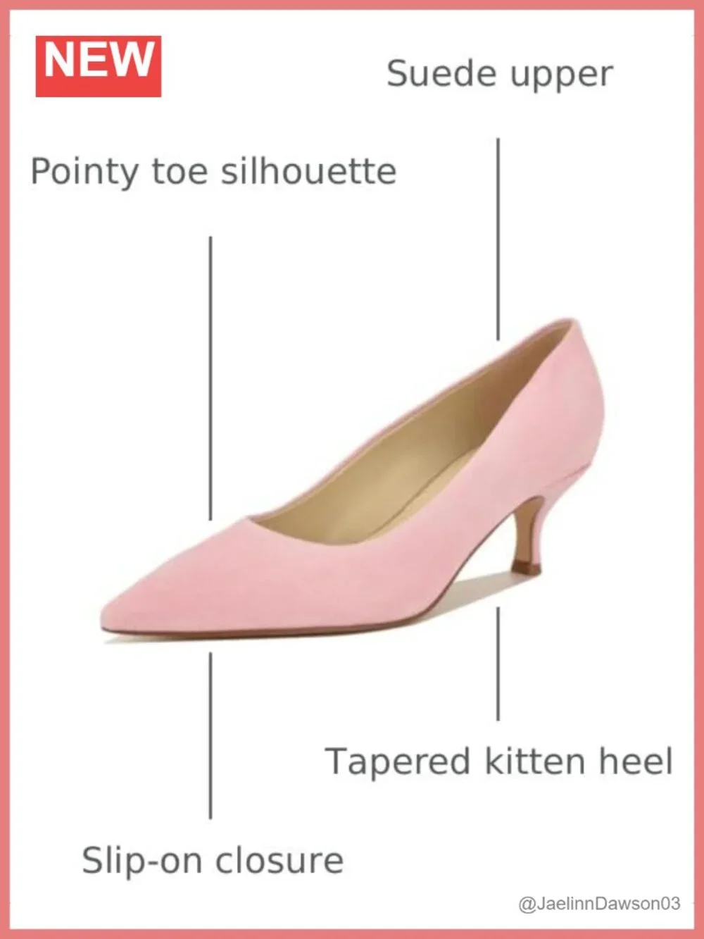 Nine West Suede Pointy Toe Pumps Kitten Heel Slip On Dress Shoes